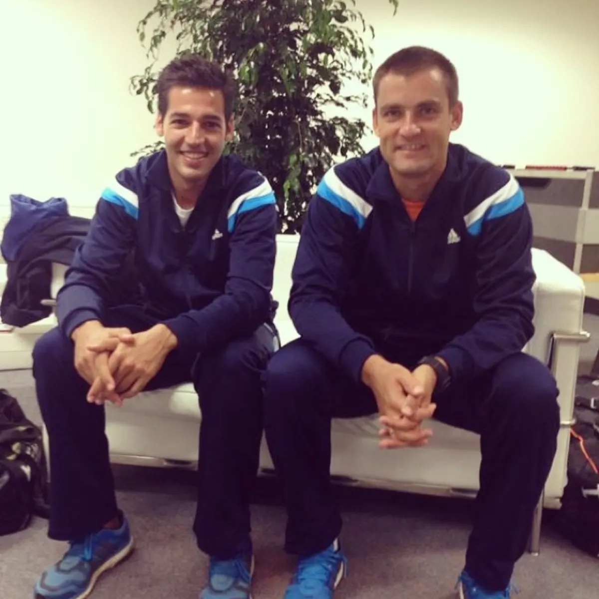 José Félix con Mikhail Youzhny